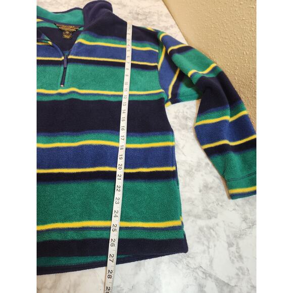 Eddie Bauer Men's Multicolor Stripe Long Sleeve Fleece Pullover Sweatshirt Large - Picture 6 of 6